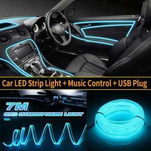 Car Interior Music Flashing EL LED Atmosphere Neon Strip